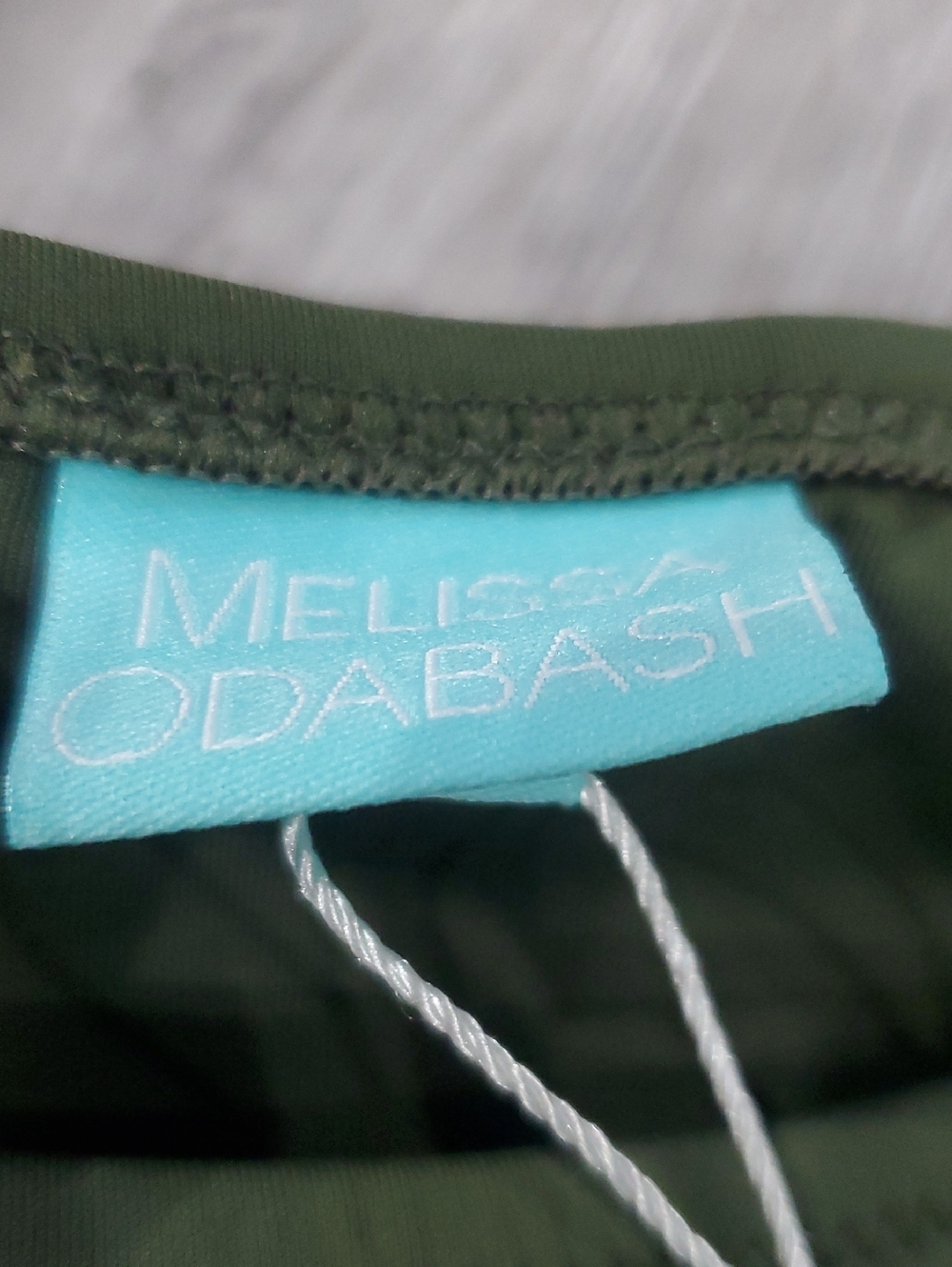 Melissa Odabash Mexico Bottom Size 40 USA 4 Khaki Olive - Picture 6 of 9